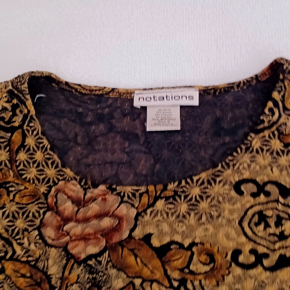 NOTATIONS Floral Top, size S - Picture 4 of 11